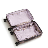 Vera Bradley Women's Hardside Luggage 22 Inch Adair Spinner, Tiny Garden Lavender Frost, One Size