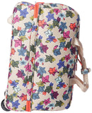 Vera Bradley Women's Lighten Up Wheeled Duffle Carry - on Luggage, Falling Flowers Neutral, One Size