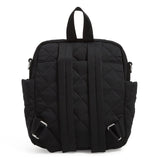Vera Bradley Women's Performance Twill Convertible Small Backpack, Black, One Size