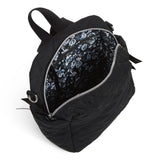 Vera Bradley Women's Performance Twill Convertible Small Backpack, Black, One Size