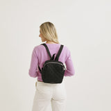 Vera Bradley Women's Performance Twill Convertible Small Backpack, Black, One Size