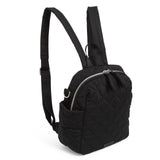 Vera Bradley Women's Performance Twill Convertible Small Backpack, Black, One Size