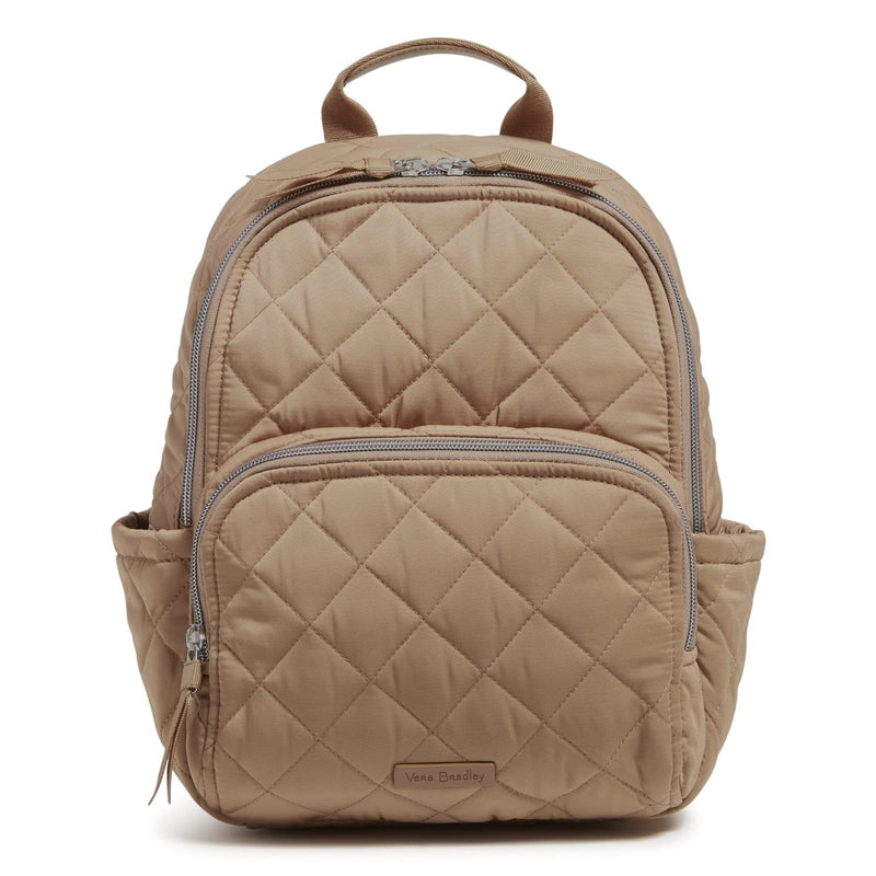 Vera Bradley Women's Performance Twill Small Backpack, Meadowlark Tan, One Size