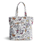 Vera Bradley Women's Premium Cotton Clermont Travel Tote, Wing + Bloom, One Size