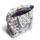 Vera Bradley Women's Premium Cotton Clermont Travel Tote, Wing + Bloom, One Size