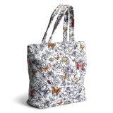 Vera Bradley Women's Premium Cotton Clermont Travel Tote, Wing + Bloom, One Size