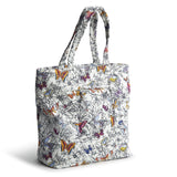 Vera Bradley Women's Premium Cotton Clermont Travel Tote, Wing + Bloom, One Size