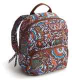 Vera Bradley Women's Premium Cotton Mini Banbury Backpack, Marrakesh Cinnamon, One Size