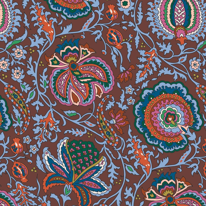 Vera Bradley Women's Premium Cotton Mini Banbury Backpack, Marrakesh Cinnamon, One Size