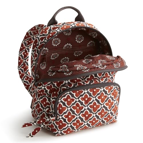 Vera Bradley Women's Premium Cotton Mini Banbury Backpack, Moorish, One Size