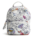 Vera Bradley Women's Premium Cotton Mini Banbury Backpack, Wing + Bloom, One Size