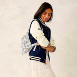 Vera Bradley Women's Premium Cotton Mini Banbury Backpack, Wing + Bloom, One Size