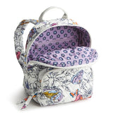 Vera Bradley Women's Premium Cotton Mini Banbury Backpack, Wing + Bloom, One Size
