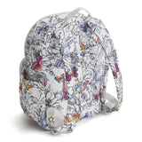 Vera Bradley Women's Small Banbury Backpack - Premium Cotton, Wing + Bloom, One Size