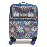 Vera Bradley Women's Softside Rolling Suitcase Luggage, Enchanted Mandala Blue, 22" Carry On