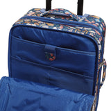 Vera Bradley Women's Softside Rolling Suitcase Luggage, Enchanted Mandala Blue, 22" Carry On
