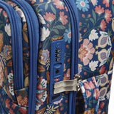 Vera Bradley Women's Softside Rolling Suitcase Luggage, Enchanted Mandala Blue, 22" Carry On