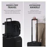 Verage 14.5 inch Underseat Carry On Luggage with Wheels, Black Softside Small Suitcase Spinner Wheeled Rolling Travel Laptop Bag for Airlines Airplanes Short Trip Men Women