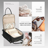 Verage 18x14x8in Spinner Underseat Carry - On Luggage - Airplane Personal Item Bag, USB A&C Charging Port, Padded Laptop Pocket & Wet/Dry Compartments for Women, Classic Black