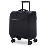 Verage Toledo Underseat Carry On Luggage 15 - Inch Softside Small Suitcase with Spinner Wheels & USB Port (Black, Carry - On 15 - Inch)