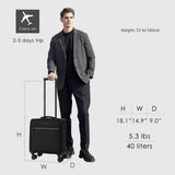 Verage Toledo Underseat Carry On Luggage 15 - Inch Softside Small Suitcase with Spinner Wheels & USB Port (Black, Carry - On 15 - Inch)