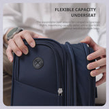 Verage Under Seat Luggage with Wheels, Softside Expanable Small Suitcase Carry On Luggage Bags for Airlines Airplanes Short Trip Men Women (Navy, 16 - Inch Rolling Underseat)