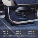 Verage Underseat Carry On Luggage with Wheels & USB Port,14 inch Wheeled Spinner Bag Carry - on Luggages for Airlines, Lightweight Suitcase Men Women, Pilots and Crew (14.5 - Inch Plus Underseat Pro)