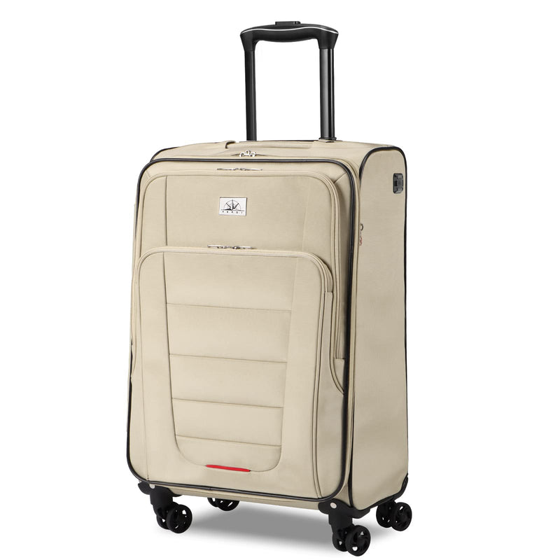 Verdi Travel Carry On Luggage with Spinner Wheels Softshell Lightweight Expandable 20 Inch Suitcase with USB Charging Port and 8 - wheel Spinners Carryon Bag