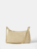 Verdusa Women's Straw Woven Shoulder Bag Tote Handbag Summer Beach Purse Vacation Bags Beige One Size