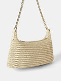 Verdusa Women's Straw Woven Shoulder Bag Tote Handbag Summer Beach Purse Vacation Bags Beige One Size