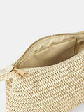 Verdusa Women's Straw Woven Shoulder Bag Tote Handbag Summer Beach Purse Vacation Bags Beige One Size