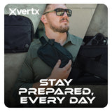 Vertx Everyday Tactical Fanny Pack 2.1 - 100% Nylon Fanny Pack for Men and Women with CCW - Ready Design and Rapid Access Tab - Black - 2L