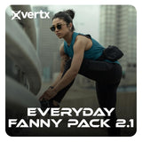 Vertx Everyday Tactical Fanny Pack 2.1 - 100% Nylon Fanny Pack for Men and Women with CCW - Ready Design and Rapid Access Tab - Black - 2L