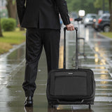 VEVOR 17.3 Inch Rolling Laptop Bag, Wheeled Briefcase Roller Computer Tote Bag with 2 Fixed Wheels & Telescoping Handle Laptop Case for Work Travel Business Office