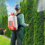 VEVOR Battery Powered Backpack Sprayer, 4 Gallons Electric Lawn Sprayer with 8 Nozzles & 2 Telescopic Wands, 90PSI Adjustable Pressure, 4 - 6 Hour Runtime, Yard Sprayers for Lawn and Garden