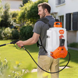 VEVOR Battery Powered Backpack Sprayer, Electric Back Pack Sprayer 4 Gallon, 2 Wands & 8 Nozzles, Adjustable 0 - 90 PSI, 4H Runtime, Portable Lawn & Garden Sprayers for Weeding, Spraying, Cleaning