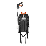 VEVOR Battery Powered Backpack Sprayer, Electric Back Pack Sprayer 4 Gallon, 2 Wands & 8 Nozzles, Adjustable 0 - 90 PSI, 4H Runtime, Portable Lawn & Garden Sprayers for Weeding, Spraying, Cleaning