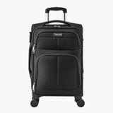 VEVOR Softside Expandable Luggage with Spinner Wheels, 20 - Inch Softside Carry on Luggage, Lightweight Checked Suitcase with Expandable Zippered Pocket and TSA Lock, Black