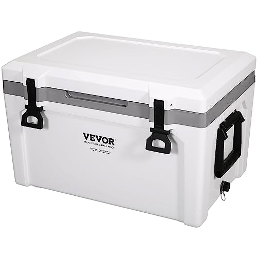VEVOR Ultra-Light Hard Cooler 52 QT, Ice Retention Cooler with Heavy Duty Handle, Ice Chest Lunch Box for Camping, Travel, Outdoor, | Backpacks4Less
