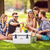 VEVOR Ultra-Light Hard Cooler 52 QT, Ice Retention Cooler with Heavy Duty Handle, Ice Chest Lunch Box for Camping, Travel, Outdoor, Keeps Cool for up to 6 Days, 30% Lighter Than Rotomolded Coolers