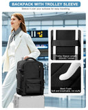 VGCUB Carry on Travel Backpack for Women Men Large Laptop Gym Work Frontier Airlines Personal Item Bag Business Airport Lightweight Backpack Flight Approved Mochilas de Viaje Black