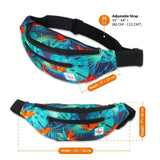 Vibe Festival Gear, proposed title - Vibe Festival Gear Fanny Pack for Men Women - Many Prints - Black Holographic Silver Gold Cute Waist Bag for Festival Rave Hiking Running Cycling