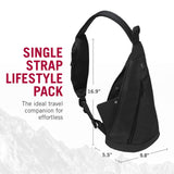 Victorinox Altmont Original Dual - Compartment Monosling - Travel Crossbody Bag for Men & Women - Durable Travel Essential - 7 Liters, Black