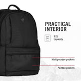 Victorinox Altmont Original Laptop Backpack - Professional Travel Backpack for 15.6" Laptop - Lightweight Laptop Bag for Travel Accessories - 22 Liters, Black