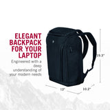 Victorinox Altmont Professional Fliptop Laptop Backpack - Tablet & Laptop Bag for Travel Accessories - Computer Backpack Includes Sleek Organizer - 26 Liters, Black