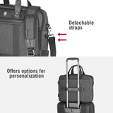 Victorinox Architecture Urban2 Briefcase - Professional Laptop Briefcase with Detachable Shoulder Strap - Perfect Travel Bag - 16 Liters, Gray
