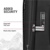 Victorinox Crosslight Frequent Flyer Softside Carry - On - Lightweight Rolling Suitcase for Travel Essentials - Expandable Luggage with Foldable Organizer - 39 Liter, Black