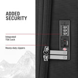 Victorinox Crosslight Large Softside Case - Large Travel Luggage with Spinner Wheels - Premium Traveling Essentials - Includes Foldable Pack Light Organizer - 106 Liter, Black