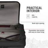 Victorinox Crosslight Wheeled Duffel Bag - Travel Luggage with Wheels - Includes Shoe Storage - Premium Travel Essentials - 87 Liters, Black