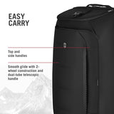 Victorinox Crosslight Wheeled Duffel Bag - Travel Luggage with Wheels - Includes Shoe Storage - Premium Travel Essentials - 87 Liters, Black